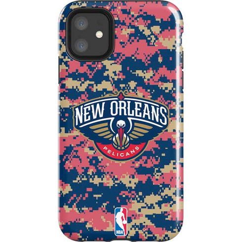 NBA New Orleans Pelicans Digi Camo iPhone 11 Impact Case