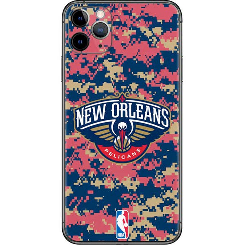NBA New Orleans Pelicans Digi Camo iPhone 11 Pro Max Skin