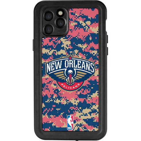 NBA New Orleans Pelicans Digi Camo iPhone 11 Pro Waterproof Case
