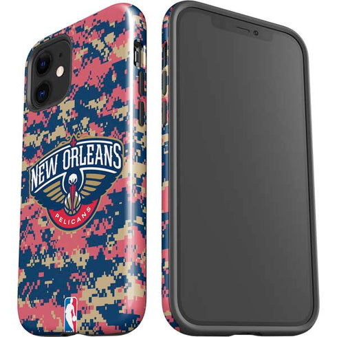 NBA New Orleans Pelicans Digi Camo iPhone 12 Impact Case