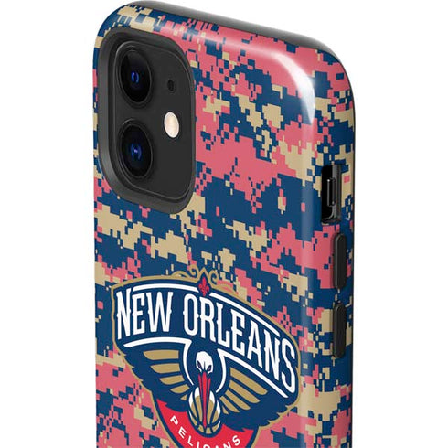 NBA New Orleans Pelicans Digi Camo iPhone 12 Mini Impact Case