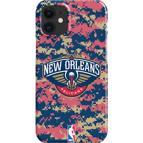 NBA New Orleans Pelicans Digi Camo iPhone 12 Mini Lite Case