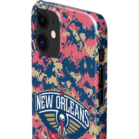NBA New Orleans Pelicans Digi Camo iPhone 12 Mini Lite Case