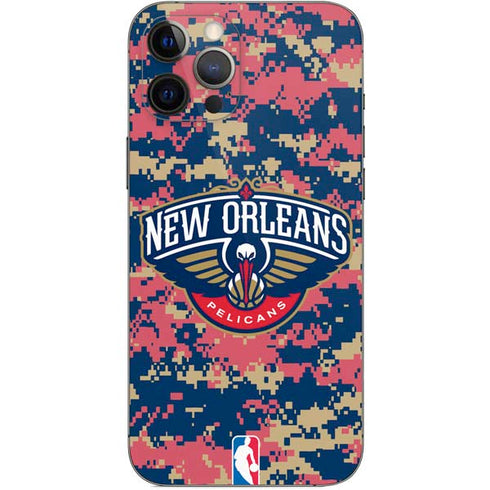 NBA New Orleans Pelicans Digi Camo iPhone 12 Pro Max Skin