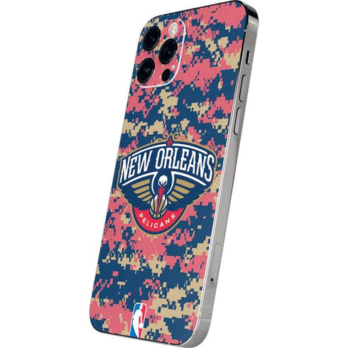 NBA New Orleans Pelicans Digi Camo iPhone 12 Pro Max Skin