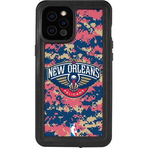 NBA New Orleans Pelicans Digi Camo iPhone 12 Pro Max Waterproof Case