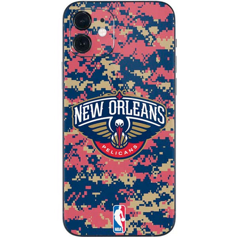 NBA New Orleans Pelicans Digi Camo iPhone 12 Skin