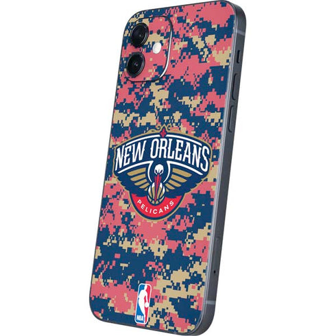 NBA New Orleans Pelicans Digi Camo iPhone 12 Skin