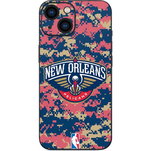 NBA New Orleans Pelicans Digi Camo iPhone 13 Mini Skin