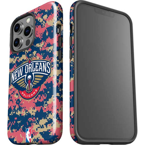 NBA New Orleans Pelicans Digi Camo iPhone 13 Pro Impact Case