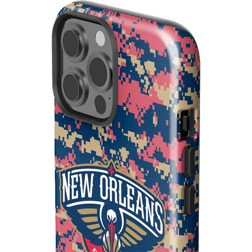 NBA New Orleans Pelicans Digi Camo iPhone 13 Pro Max Impact Case