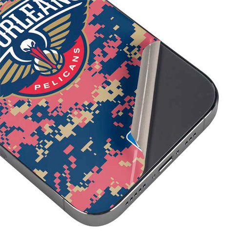NBA New Orleans Pelicans Digi Camo iPhone 13 Pro Max Skin