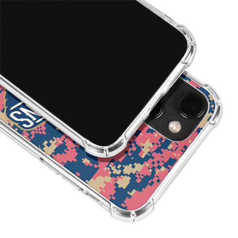 NBA New Orleans Pelicans Digi Camo iPhone 14 Clear Case
