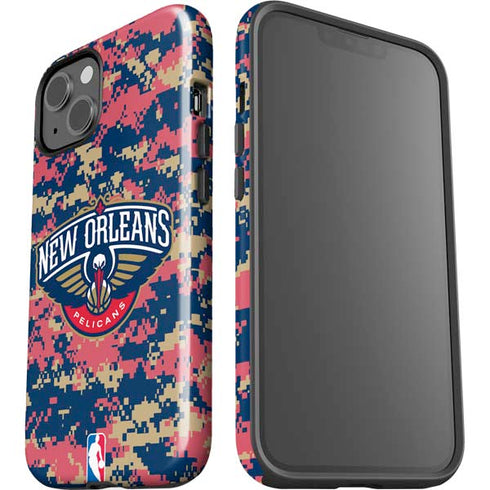NBA New Orleans Pelicans Digi Camo iPhone 14 Impact Case