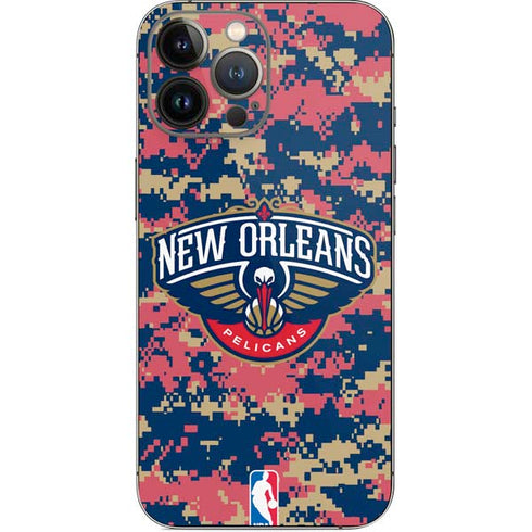 NBA New Orleans Pelicans Digi Camo iPhone 14 Pro Max Skin
