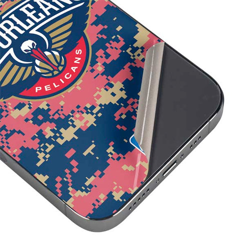 NBA New Orleans Pelicans Digi Camo iPhone 14 Pro Max Skin