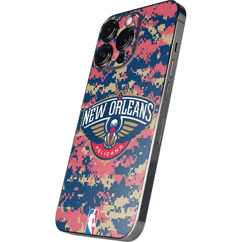 NBA New Orleans Pelicans Digi Camo iPhone 14 Pro Skin