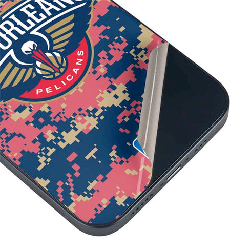 NBA New Orleans Pelicans Digi Camo iPhone 14 Skin