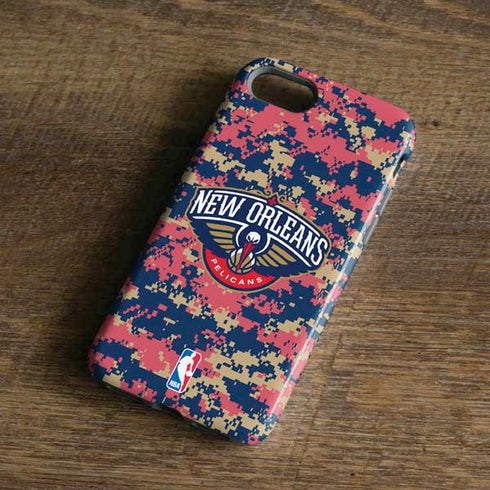 NBA New Orleans Pelicans Digi Camo iPhone 8 Pro Case