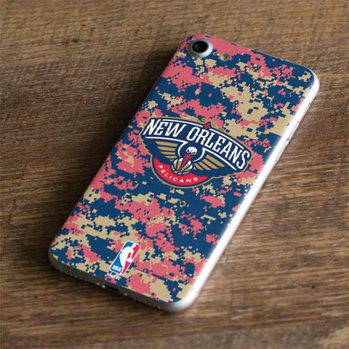 NBA New Orleans Pelicans Digi Camo iPhone 8 Skin