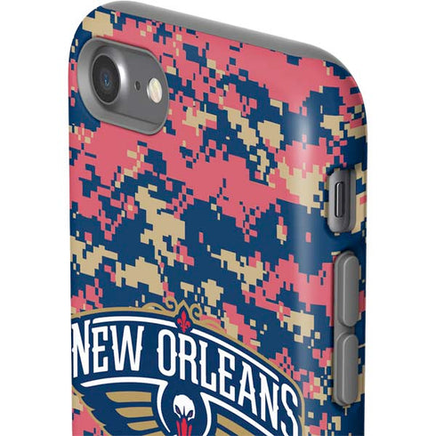 NBA New Orleans Pelicans Digi Camo iPhone SE (2nd & 3rd Gen) Pro Case