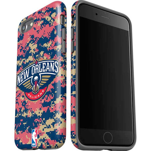 NBA New Orleans Pelicans Digi Camo iPhone SE (2nd & 3rd Gen) Pro Case
