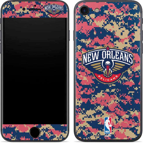 NBA New Orleans Pelicans Digi Camo iPhone SE (2nd & 3rd Gen) Skin