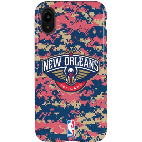 NBA New Orleans Pelicans Digi Camo iPhone XR Pro Case