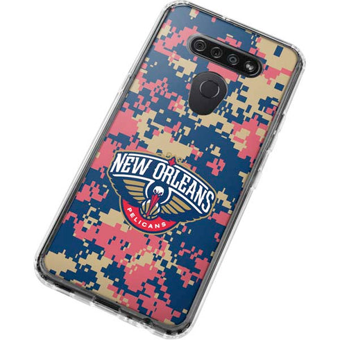 NBA New Orleans Pelicans Digi Camo LG K51/Q51 Clear Case