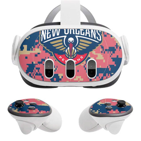 NBA New Orleans Pelicans Digi Camo Meta Quest 3 Skin