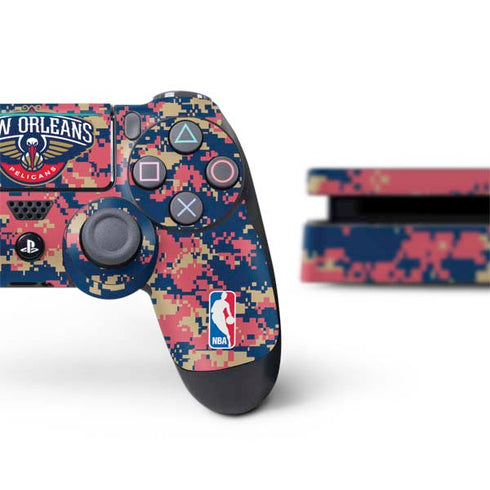 NBA New Orleans Pelicans Digi Camo PS4 Slim Bundle Skin