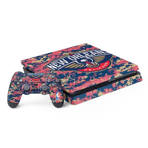 NBA New Orleans Pelicans Digi Camo PS4 Slim Bundle Skin