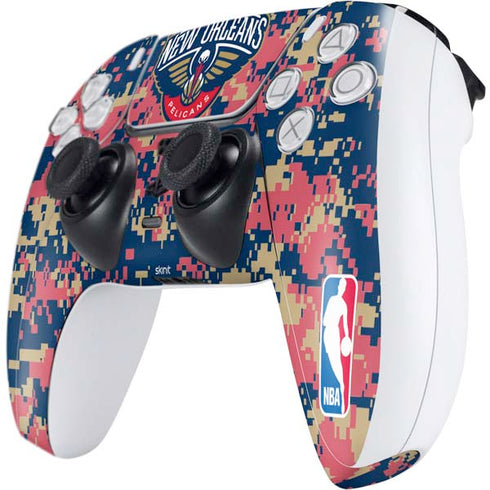 NBA New Orleans Pelicans Digi Camo PS5 Controller Skin