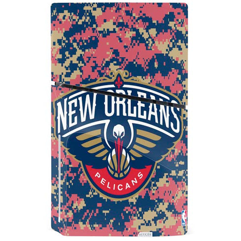 NBA New Orleans Pelicans Digi Camo PS5 Slim Disk Console Skin