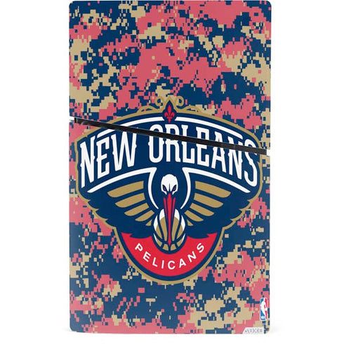 NBA New Orleans Pelicans Digi Camo PS5 Slim Digital Edition Console Skin