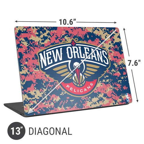 NBA New Orleans Pelicans Digi Camo Universal Laptop 13in (10.6 x 7.6in) Skin