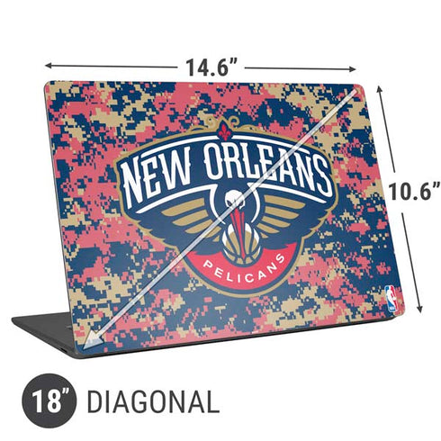 NBA New Orleans Pelicans Digi Camo Universal Laptop 18in (14.6 x 10.6in) Skin