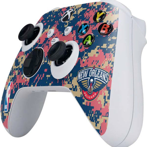 NBA New Orleans Pelicans Digi Camo Xbox Series S Controller Skin