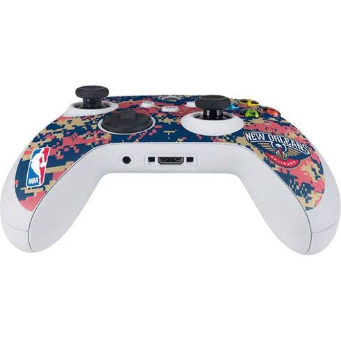 NBA New Orleans Pelicans Digi Camo Xbox Series S Controller Skin