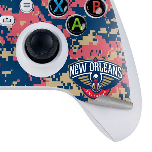 NBA New Orleans Pelicans Digi Camo Xbox Series S Controller Skin