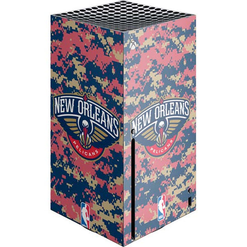 NBA New Orleans Pelicans Digi Camo Xbox Series X Console Skin