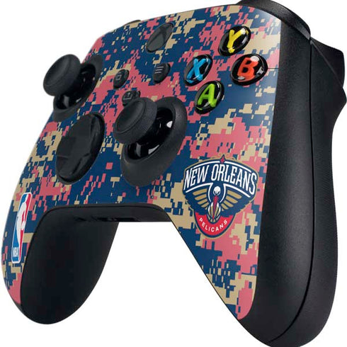 NBA New Orleans Pelicans Digi Camo Xbox Series X Controller Skin