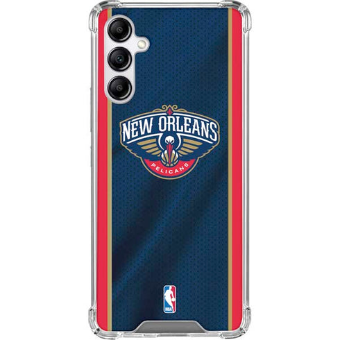 NBA New Orleans Pelicans Jersey Galaxy A15 5G Clear Case