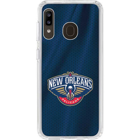 NBA New Orleans Pelicans Jersey Galaxy A20 Clear Case