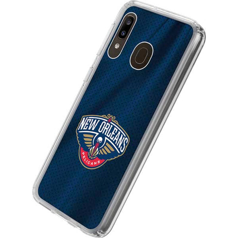NBA New Orleans Pelicans Jersey Galaxy A20 Clear Case