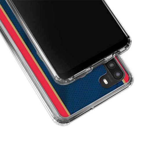 NBA New Orleans Pelicans Jersey Galaxy A21 Clear Case