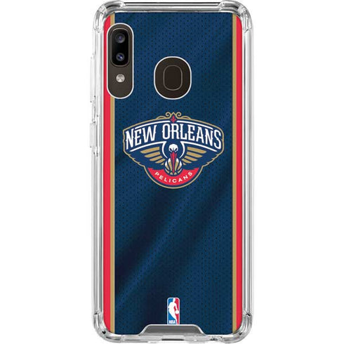 NBA New Orleans Pelicans Jersey Galaxy A30 Clear Case