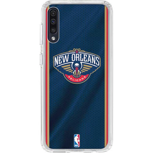 NBA New Orleans Pelicans Jersey Galaxy A50 Clear Case