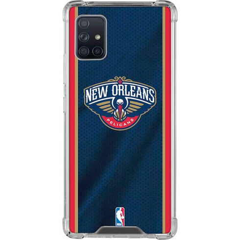 NBA New Orleans Pelicans Jersey Galaxy A51 5G Clear Case