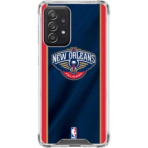 NBA New Orleans Pelicans Jersey Galaxy A52 5G Clear Case